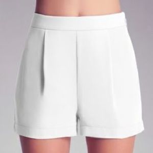 Bebe Pleated Front Shorts